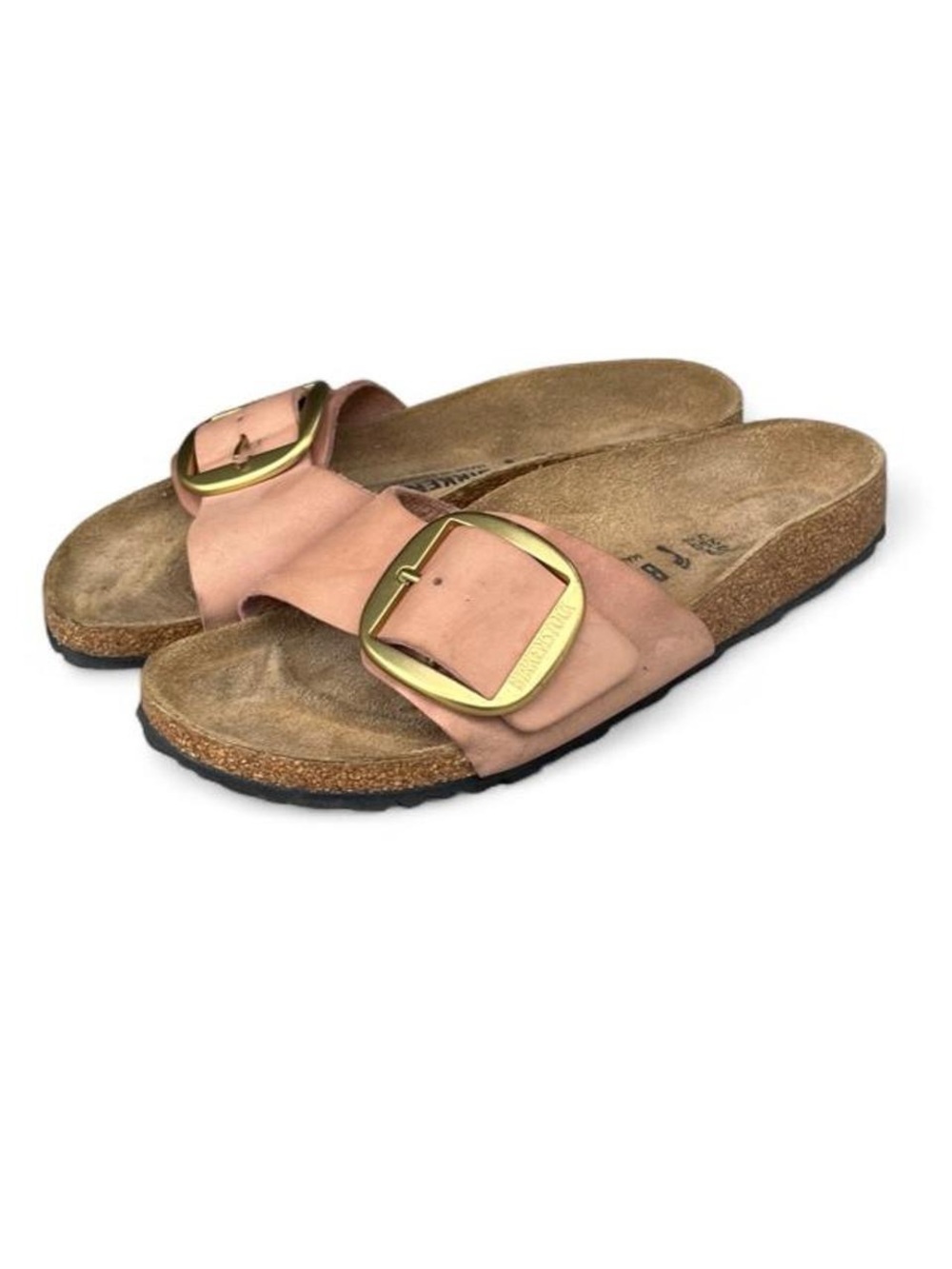 Birkenstock Madrid Big Buckle Old Rose Leather Sandals EU 39 US Women's 8 Narrow - Picture 3 of 8